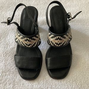 Frye Tribal Black Leather Heel